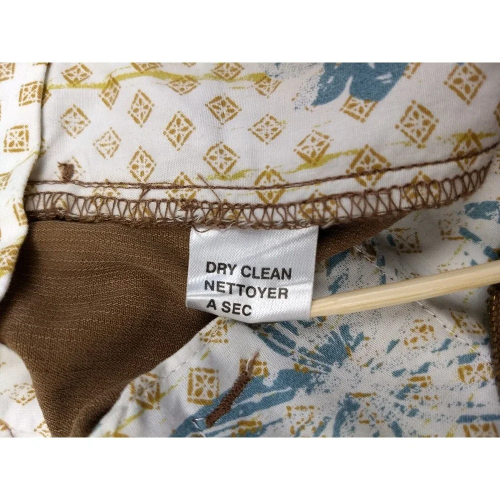 TOMMY BAHAMA Shorts Mens 38 Brown 100%‎ Silk Pleated Front Lightweight Chinos